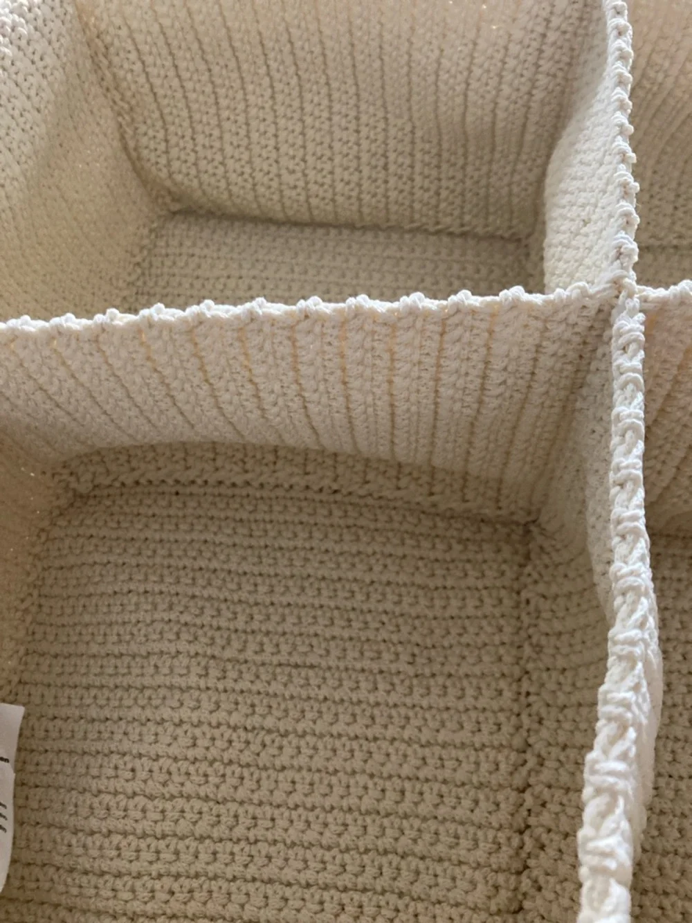IKEA Komplement Drawer Organizer Ivory Crochet 9-Compartments Storage